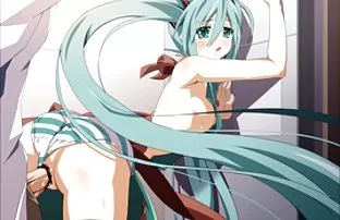 Mädchen in der Latex ...